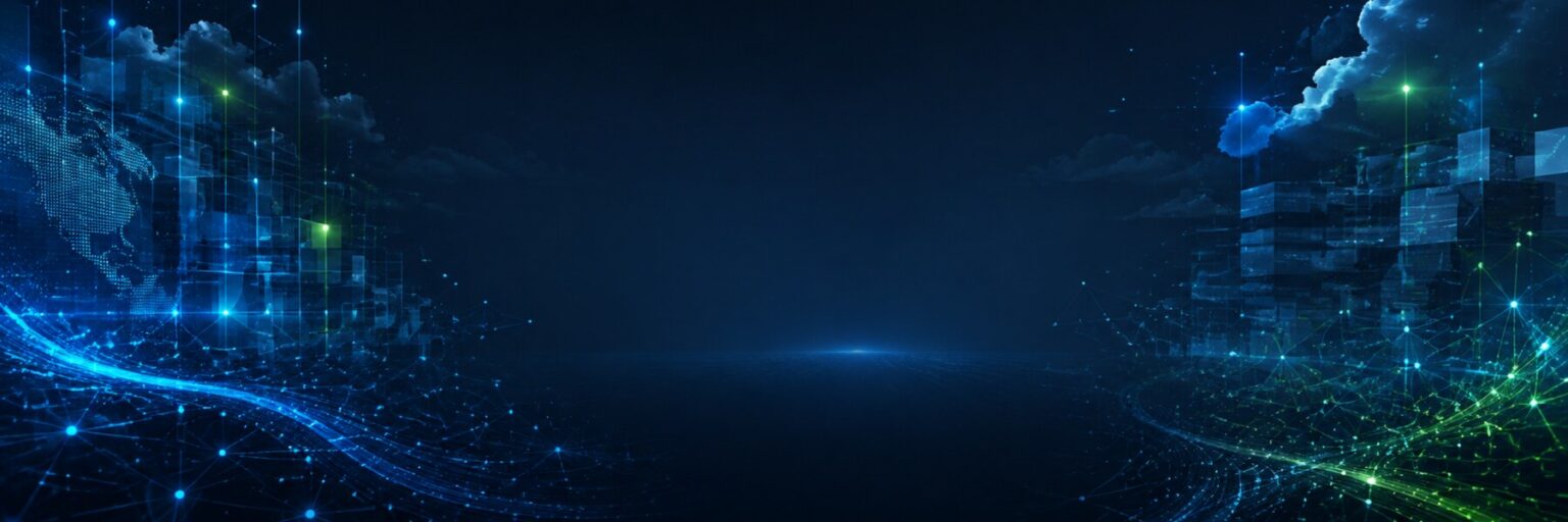 Abstract cloud and data modernization technology background