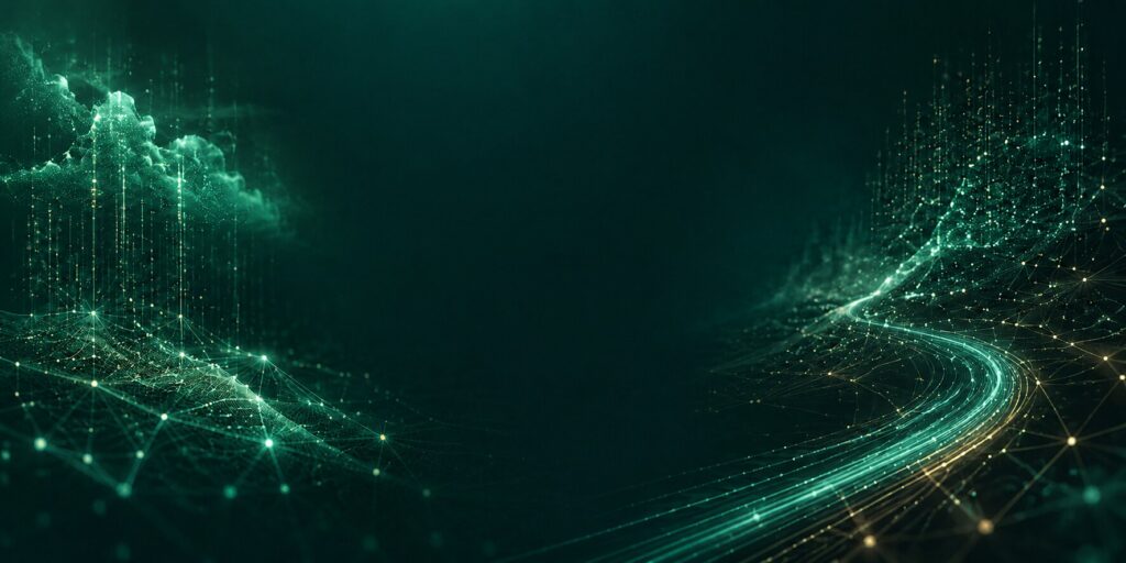 Abstract blue and teal technology background